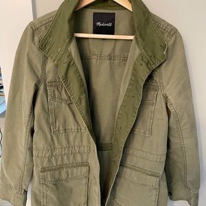 Madewell green utility jacket